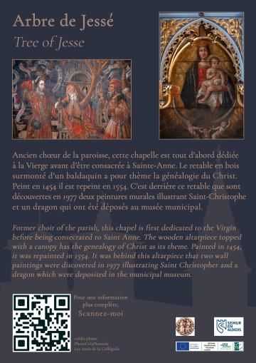 Visite guidée avec les supports photographiques donnant à voir les richesses de l'église Notre-Dame