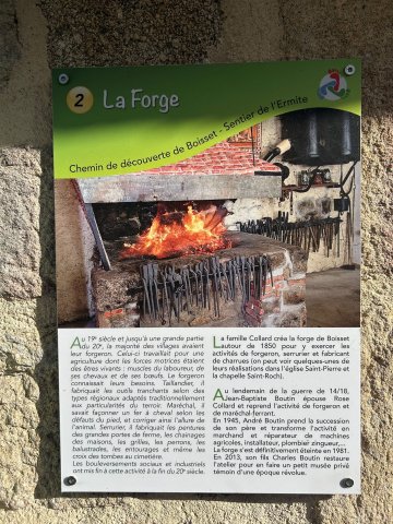 Visite de la forge de Boisset