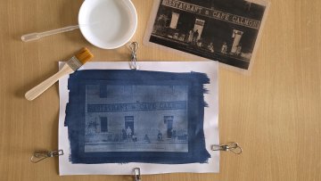 Atelier famille : initiation au cyanotype