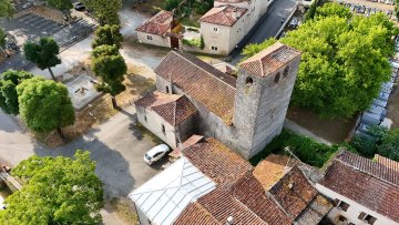 Exposition sur le chantier de restauration de l'église de Bégoux à Cahors