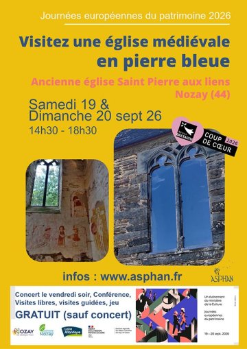 Visitez une église médiévale en pierre bleue