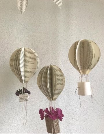 Création de montgolfières en papier