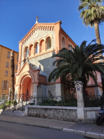 Visite de l'église réformée de Menton