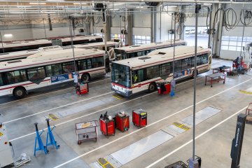 Visite du dépôt (Bus et Tram-Bus) T2C Ginette-Magnier
