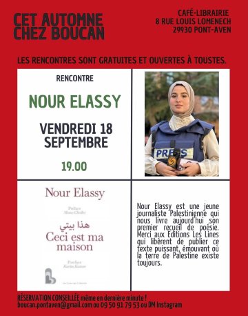 Rencontre avec Nour ELASSY, journaliste et poétesse palestinienne