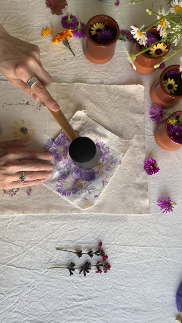 Atelier d'impression végétale