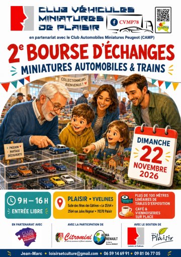 2ème Bourse d'échanges Miniatures Autos et trains / Plaisir
