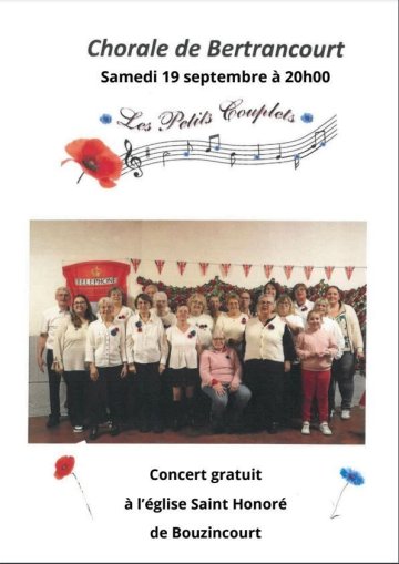 Concert avec la Chorale de Bertrancourt