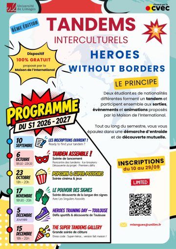 INSCRIPTION AU DISPOSITIF DES TANDEMS INTERCULTURELS