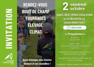 Rendez-vous Bout de champ Fourrages Élevage Climat