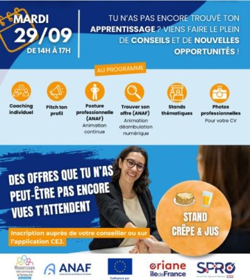 TU N'AS PAS ENCORE TROUVÉ TON APPRENTISSAGE ? VIENS FAIRE LE PLEIN DE CONSEILS ET DE NOUVELLES OPPORTUNITÉS !