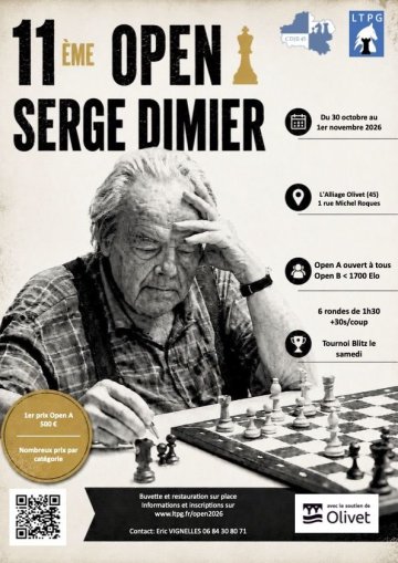 11ème Open Serge Dimier Championnat du loiret