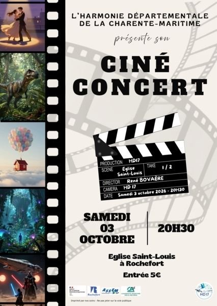 L'Harmonie Départementale de la Charente-Maritime présente son Ciné-Concert