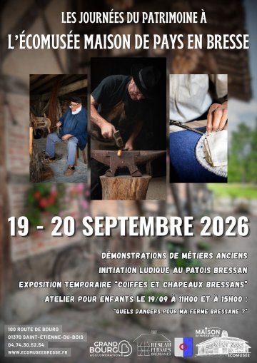 Démonstrations de métiers anciens et initiation au patois à l’Écomusée Maison de Pays en Bresse