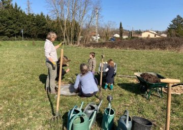 Visite du jardin partagé de Grand Champ
