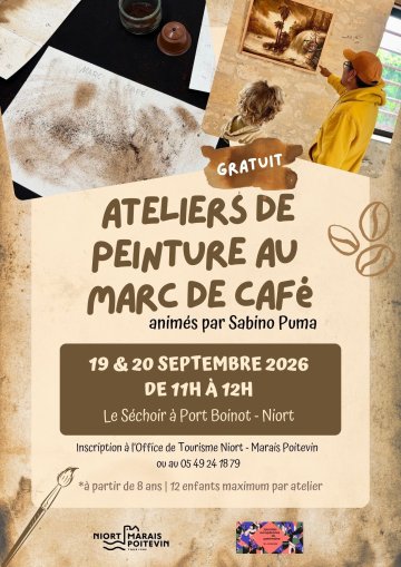 Atelier peinture au marc de café