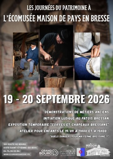 Atelier pour les enfants à l’Écomusée Maison de Pays en Bresse