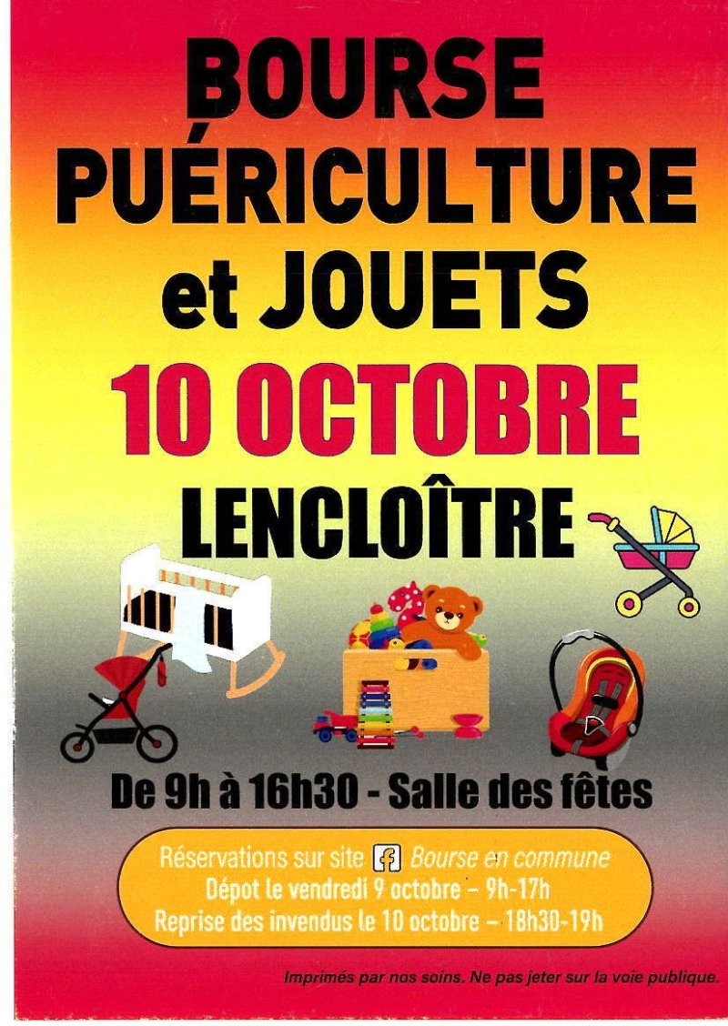 Bourse puériculture et jouets