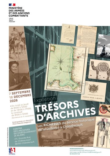 Visite commentée de l'exposition Trésors d'archives. Les richesses du Service historique de la défense à Châtellerault