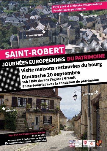 Visite commentée de maisons restaurées du bourg de Saint-Robert