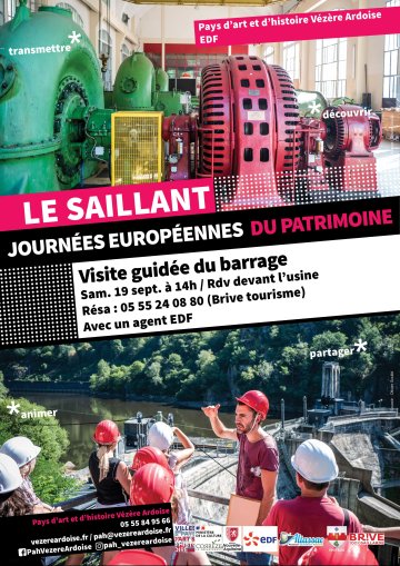 Visite guidée du barrage du Saillant