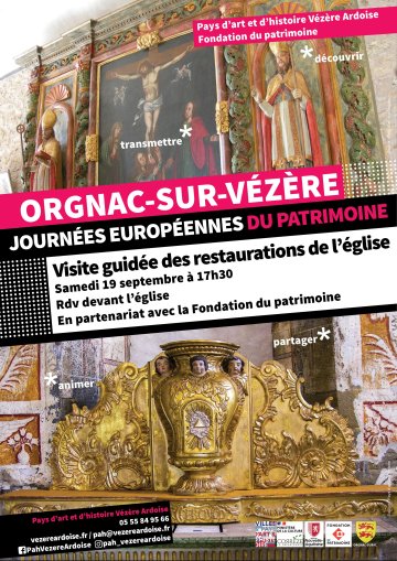 Visite guidée des restaurations de l'église d'Orgnac-sur-Vézère