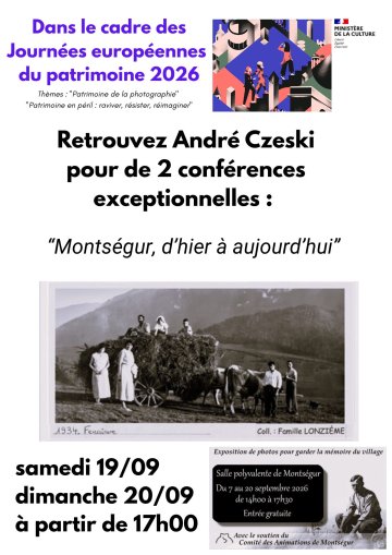 "Montségur, d'hier à aujourd'hui" : conférence-exposition photo par André Czeski