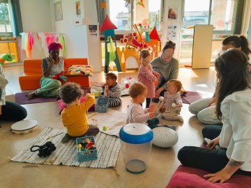 Atelier collectif parents-enfants : Éveil musical