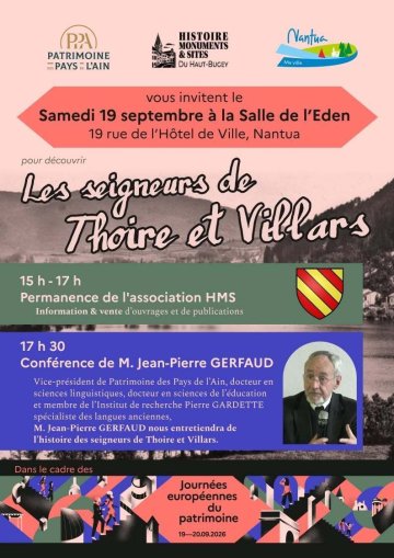 [CONFÉRENCE] Les seigneurs de Thoire et Villars