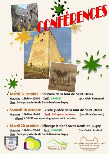 Conférences et visite à Saint-Denis-en-Bugey