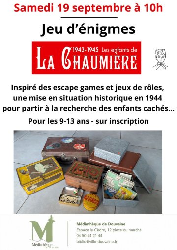 atelier type escape game pour les enfants