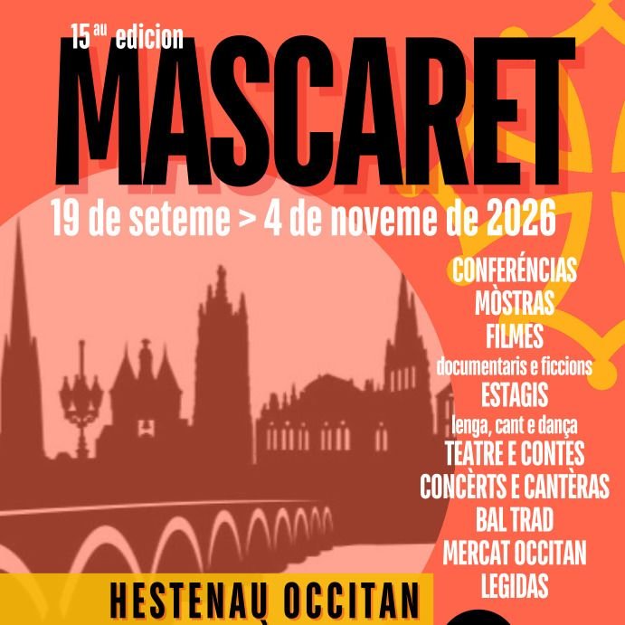 MASCARET 2026 - 15au hestenau occitan de Bordèu e Gironda