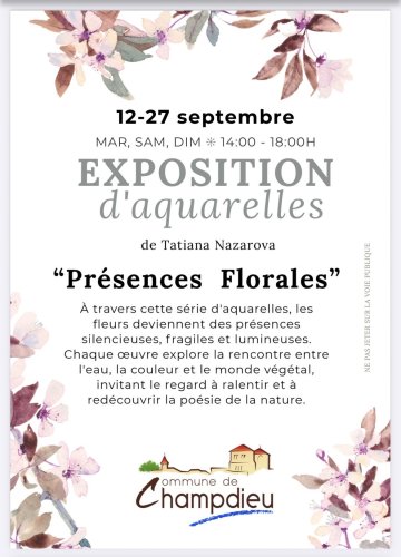 Expo d’aquarelles Tatiana Nazarova