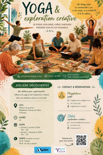 Ateliers découverte Yoga et exploration créative
