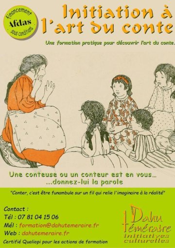 Stage d'initiation à l'art du conte
