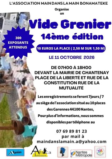 14e édition du vide-grenier du Bas-Chantenay