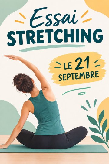 Atelier d'essai en stretching à la MJC pour une inscription annuelle sur la saison 2026-2027