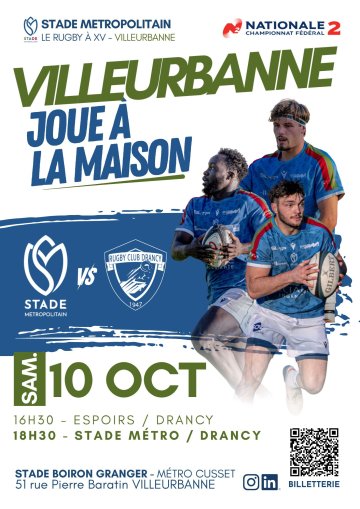 Match de rugby - Stade Métropolitain vs Drancy