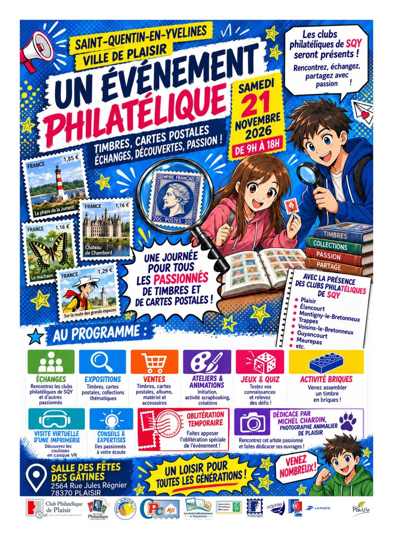 1er Salon / Bourse Philatélique (Plaisir 78)