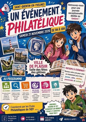 1er Salon / Bourse Philatélique (Plaisir 78)