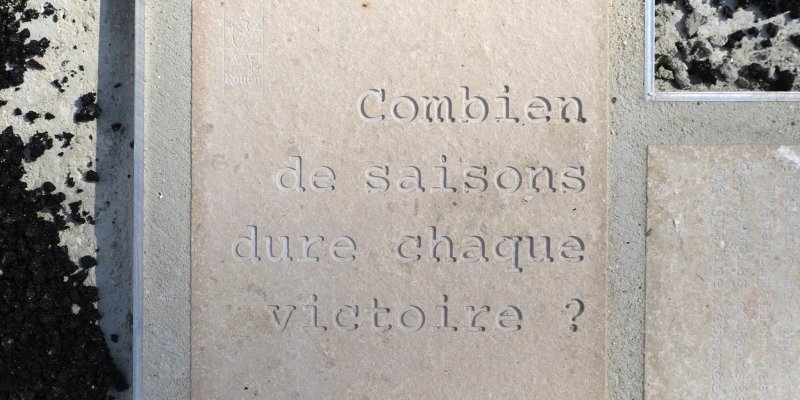 Visites commentées de l’œuvre  « Combien de saisons dure chaque victoire ? »