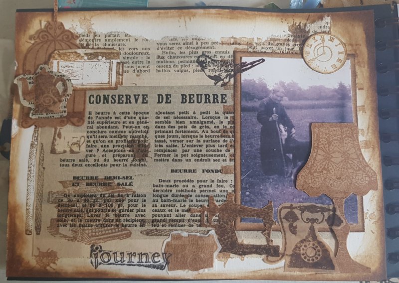 Scrapbooking avec les créations de fanette