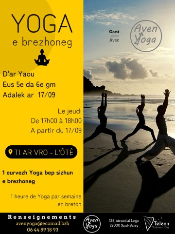 Rentrée des cours de yoga en breton