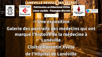 Galerie des portraits des médecins qui ont marqué l'histoire de la médecine à Lunéville