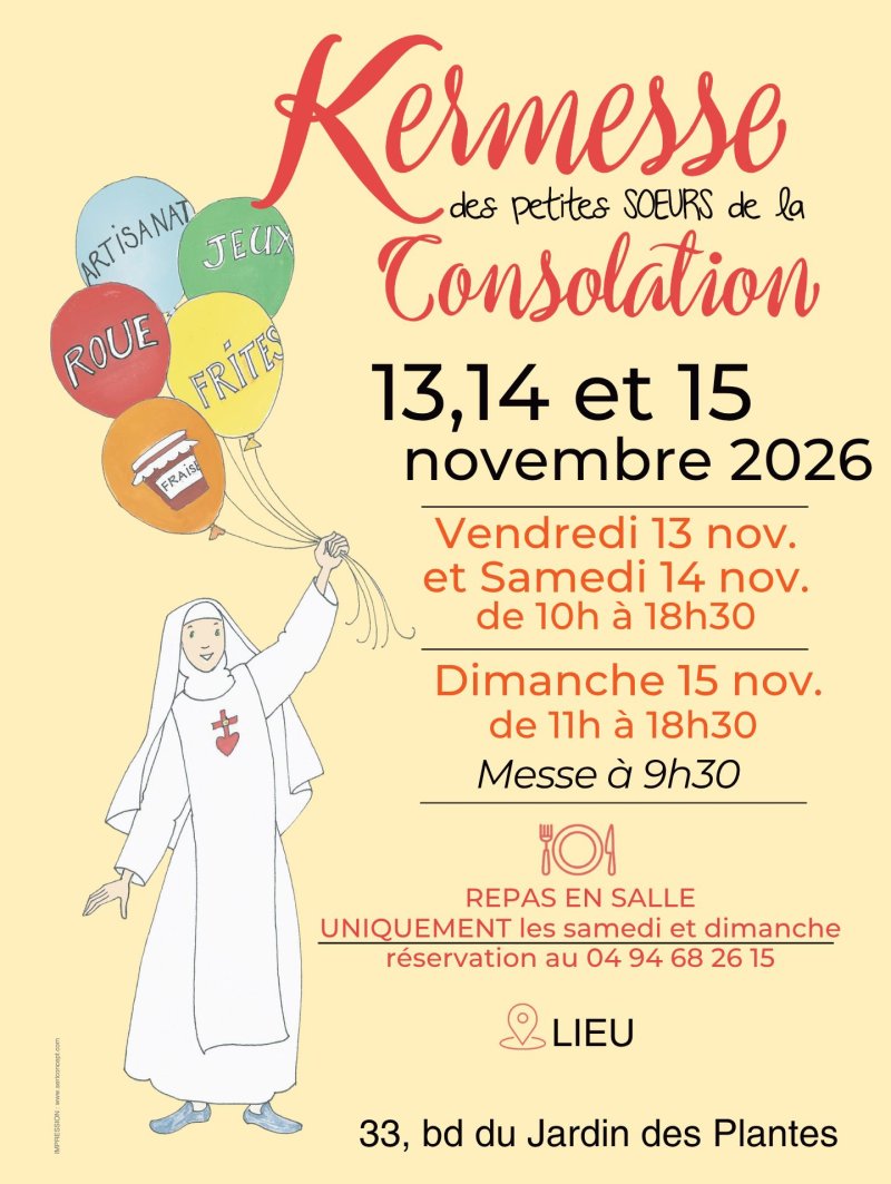 Kermesse des petites sœurs de la Consolation