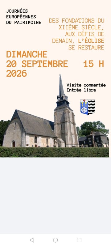 Visite de l'église de la Lande saint Léger