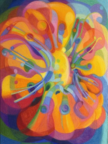 « Fleur de guitares « pastel de Anne d'Aressy