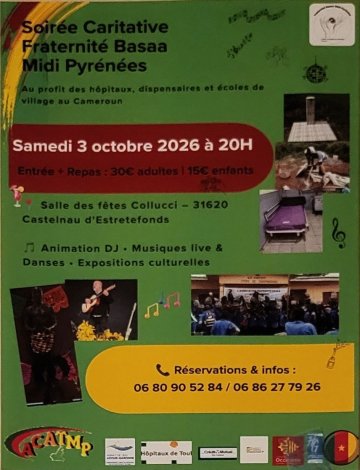 Soirée caritative et de solidarité avec l'association Fraternité Basaa