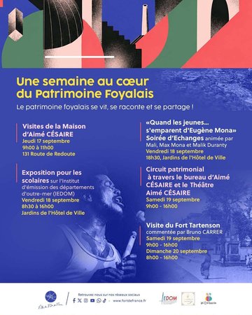 Visite du Bureau d'Aimé Césaire et du théâtre Aimé Césaire