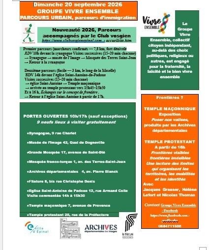 Parcours urbain, parcours d'immigration et conférence